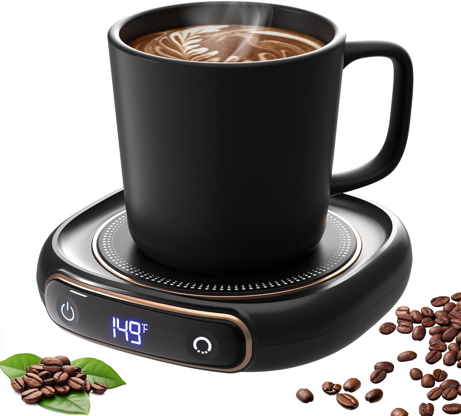 Coffee Mug Warmer & Mug Set for Desk, Electric Coffee Cup Warmer with Auto Shut Off