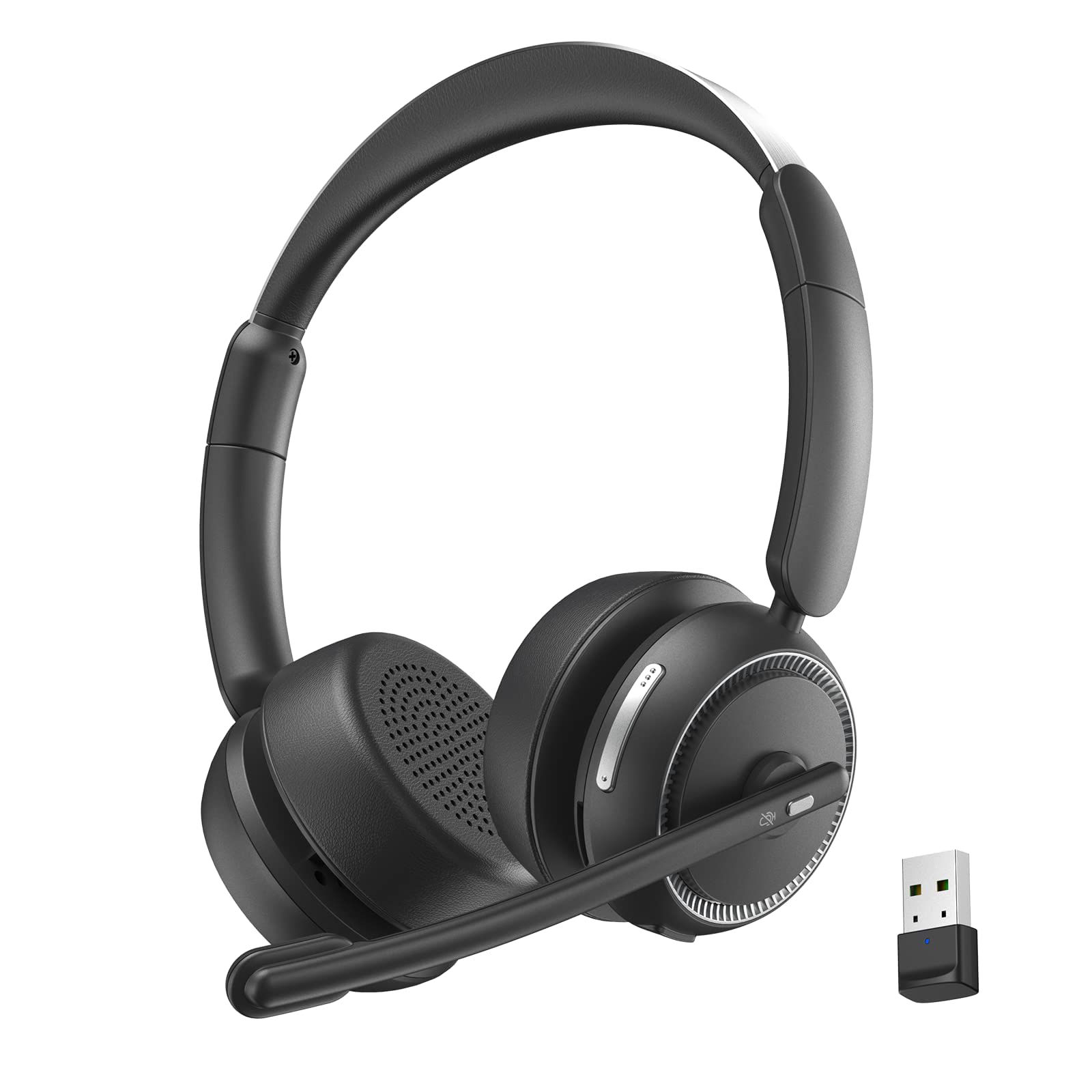 Wireless Headset with Microphone for PC